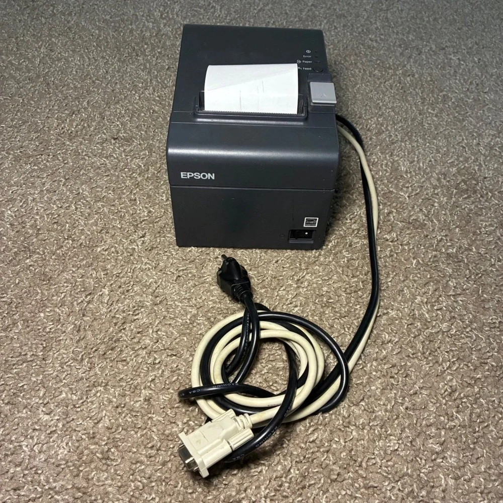 Epson TM-T20 M249A Thermal Receipt Printer Gray POS Business Office USB w/ Cable